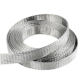 Tinned Copper Braided Ground Strap, Metal Braided Wire Length 3 Meters Suitable for Electrical Bonding and Industrial Equipment,Width 36mm(Width 38mm)