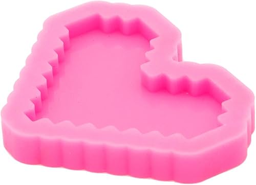 Miniatura 4 de Llavero en forma de corazón irregular súper brillante Moldes de resina de silicona para manualidades de resina epoxi Moldes de silicona de arcilla