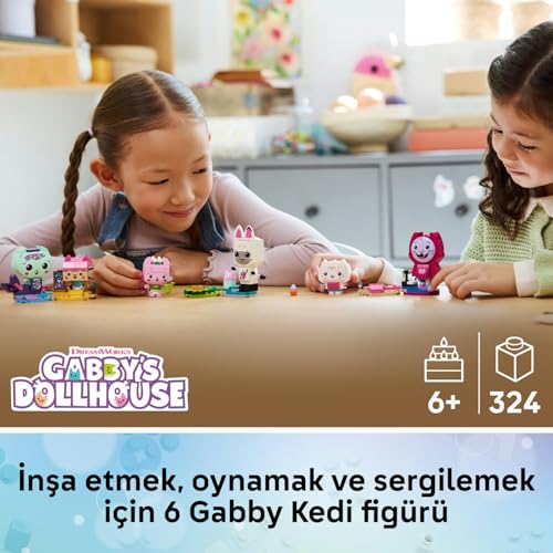 LEGO Gabby’s Dollhouse Gabby’nin Parçalarla İnşa Edilen Kedi Arkadaşları 11215-6 Yaş ve Üzeri Çocuklar için 6 Hayvan Figürü İçeren Yaratıcı Oyuncak Yapım Seti, Yılbaşı Hediyesi Fikri (324 Parça)