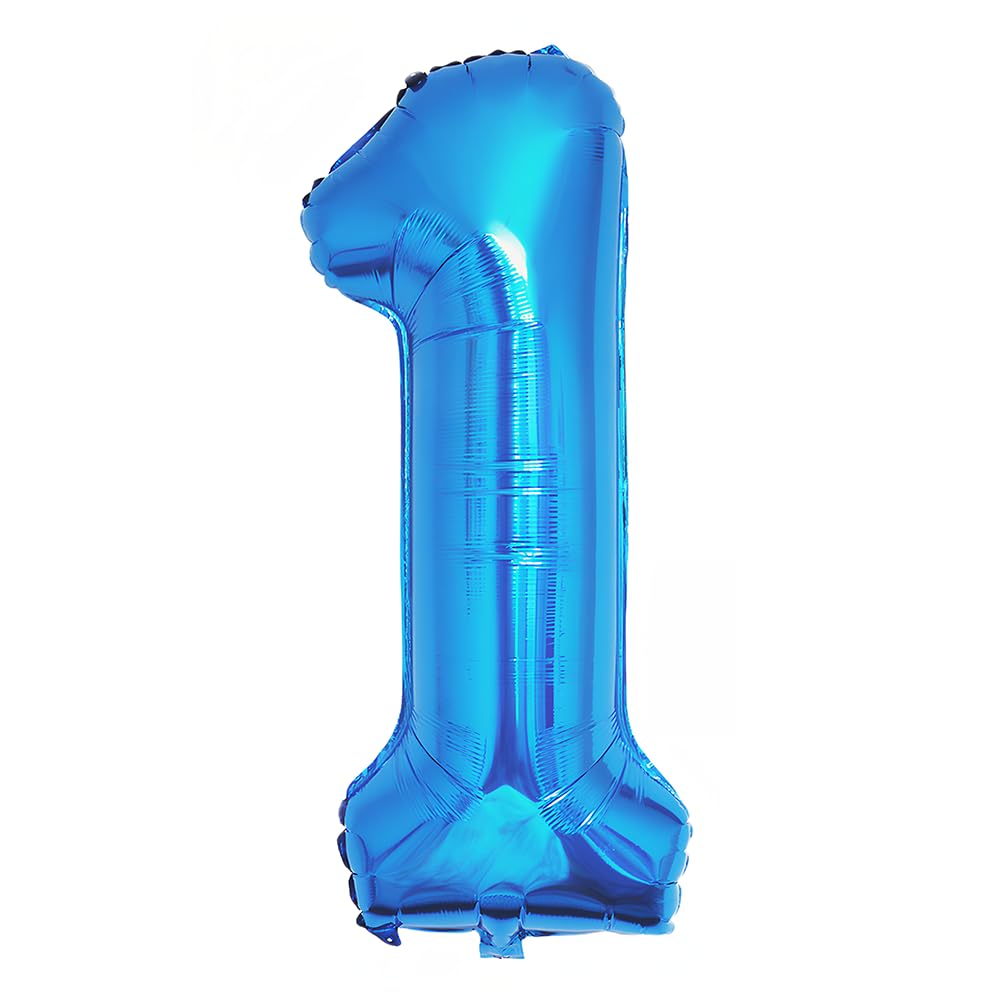 Foil Globo Número 5 Azul 40" (101cm), Inflable Helio o aire, Gigante Numeros 0-9, 10-19, 20-29, 30-100, Grande Globos Decoración para La Boda Aniversario y Cumpleaños Fiestas — view 389