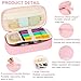Betarami Pink Pencil Case with Handle, Portable Stationery Case, Pencil Pouch, Large Pencil Case for Home, School &Office