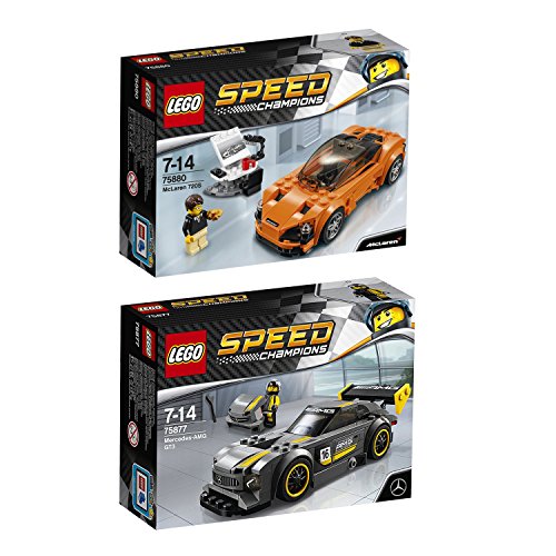 Preisvergleich Produktbild Lego Speed Champions 2er Set 75877 75880 Mercedes-AMG GT3 + McLaren 720S