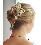 Marycrafts 2 Prongs Light Shade Butterfly Buffalo Horn Hair Fork Hairfork Hair Sticks Hair Access...