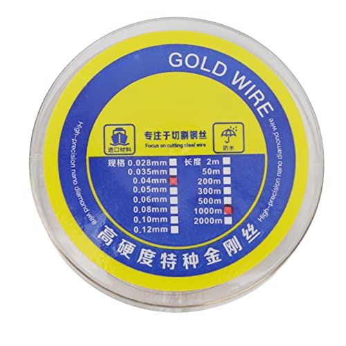 Garosa Câble de Séparation d'écran en Alliage de Tungstène, épaisseur de 0,04 Mm pour la Réparation d'écran LCD, Idéal pour l'équipement de Soudage 'écran de Téléphone (1000M)