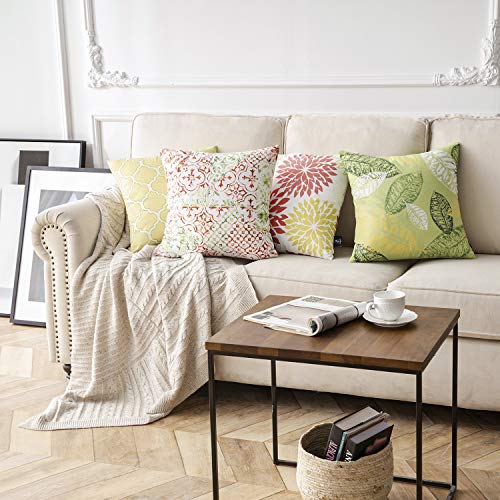 image for Phantoscope Set of 4 New Living Yellow and Green Decorative Throw Pill