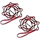 KIKIGOAL 2pcs Daisy Chains Nylon Starke Kletterriemen Verstellbare Klettergurte Climbing Seil Starke Daisy Chain Für Outdoor Sport Camping (Rot, 180cm)