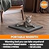 K&H PET PRODUCTS Self-Warming Cat Bed Pad, Self Heating Pad for Outdoor Cat Houses, Warming Mat for Indoor Pet Beds & Furniture, Reversible Blanket, Machine Washable - Small 21 X 17in Gray/ Black #2