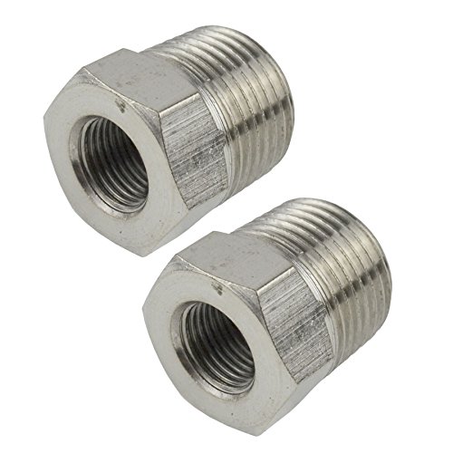 Adaptateur fileté 3/8 mâle 1/8 BSP pour flexible d'air d'atelier - 2