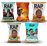Ultimate Rap Snacks potato chips variety pack-Lil Boosie, Fetty Wap, Migos, CardiB JerkBBQ, CardiB Chedder BBQ - 2.75 oz bags (Pack of 5)