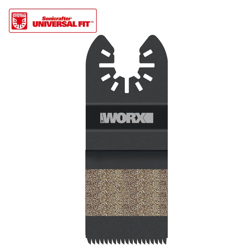 Worx WA4960 Çok Amaçlı Raspalama Makinesi için 35x40mm Ahşap, PVC Universal Kesme ve Zımparalama Bıçağı