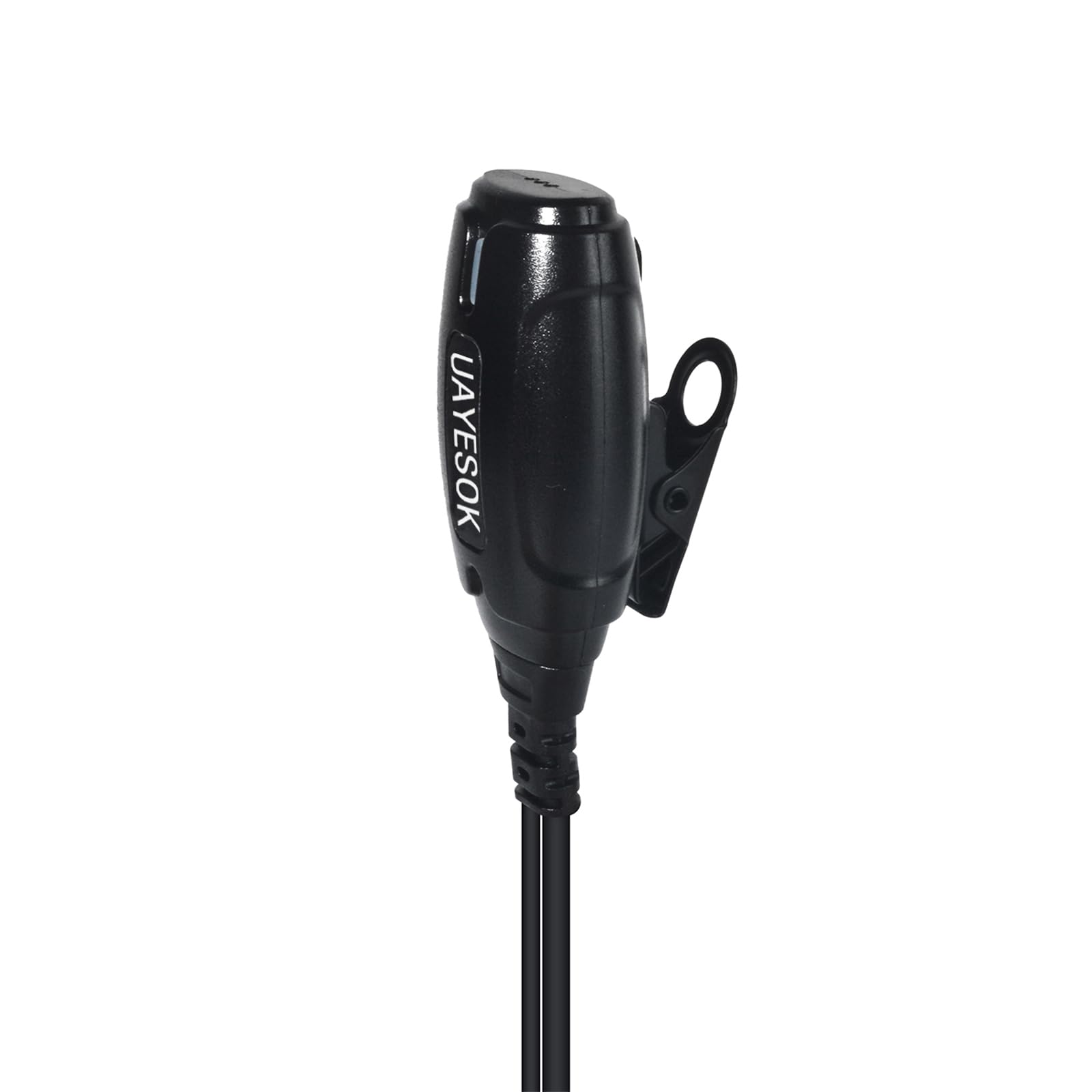 UAYESOK Cuffie radio a 2 pin, tipo G con microfono PTT e tappi per le orecchie, compatibili con Baofeng UV5R 888s UV-82 Kenwood RT24 RT27 eSynic QuanSheng Walkie Talkie (2 pezzi)