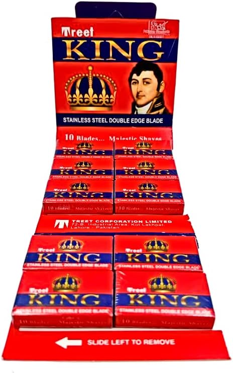 100 Treet King Double Edge Razor Blades
