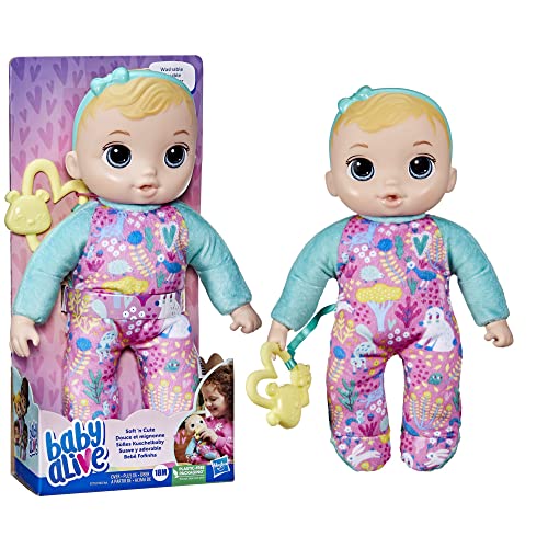 Baby Alive Bebê Fofinha - Boneca de corpo macio, 28 cm com cabelos loiros - F7791 - Hasbro