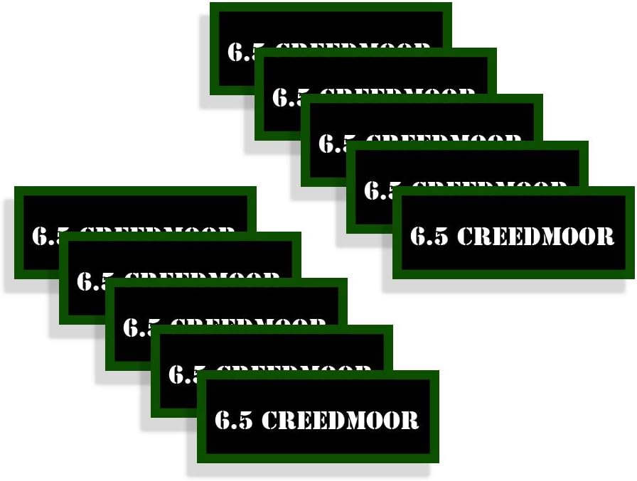 Speed Demon Hot Rod Shop Ammo Can Labels 6.5 CREEDMOOR Ammunition Decals for 6.5 Creedmoor 10 Pack Adhesive Vinyl 3"x1.15"