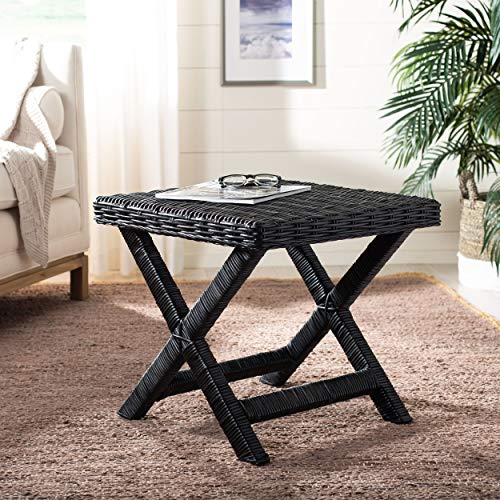 Safavieh Home Collection Manor Wicker Bench, Black #TOP3