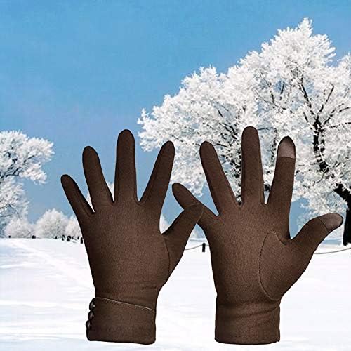 Fashion Touch Screen Gloves Soft Comfortable Windproof with Velvet Inside for Women Girls Winter Warm Wear