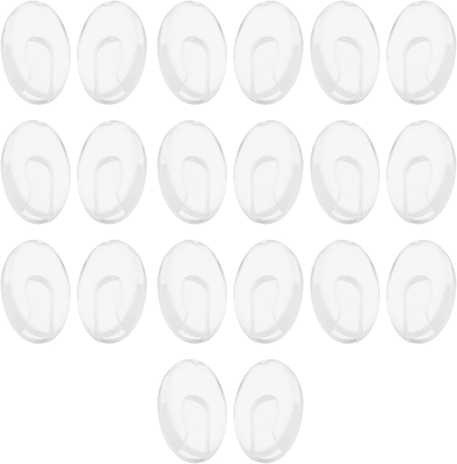 ECSiNG 10 Pairs Insert Nose Pads Glasses Nose Pads Replacement Part Silicone Eyeglass Nosepads Compatible with Silhouette Rimless Glasses Eyewear