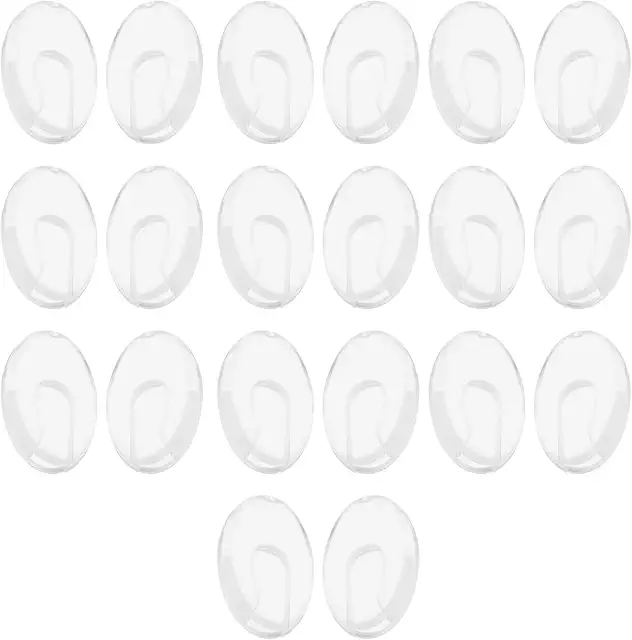 ECSING 10 Paar Silikon Nasenpads für Silhouette Brillen - Ersatzteil