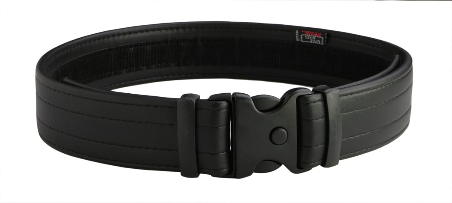 Uncle Mike's Mirage Plain Ultra Duty Belt with Hook and Loop Lining
