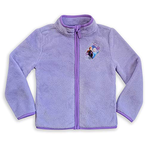 Disney Elsa and Anna Zip Fleece Jacket for Girls â Frozen 2, Size 5/6
