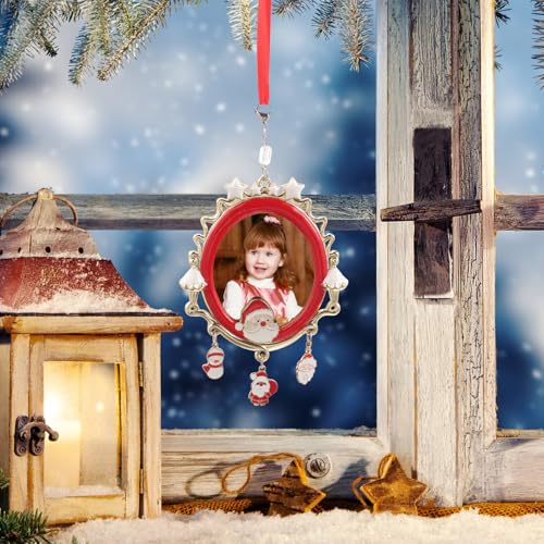 Cadre Photo à Suspendre Noël Doré 3 Pièces : Le Cadeau Personnalisé Idéal pour les Fêtes
