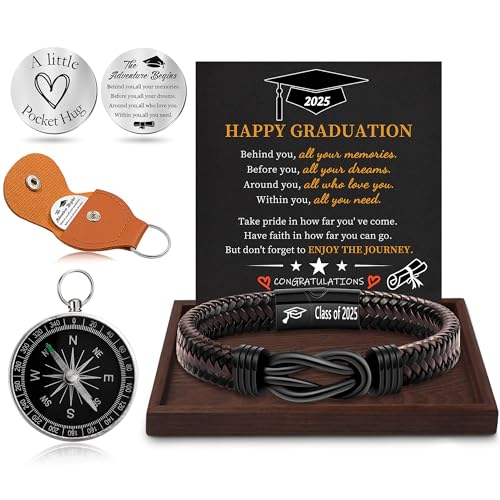 Inspirational Gifts for Men Morse Code Bracelets Mens Bracelets Graduation Gifts for Him Fathers Day Adjustable Leather Bracelet Motivational Birthday Annivesary Jewelry Stocking Stuffers for Men