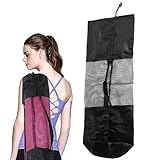 YANYULI ヨガマットバッグ ヨガマット ケース マットバッグ ヨガマット収納 ヨガワークス メッシュタイプ 軽量 大容量 撥水加工 スポーツ ジム 瞑想 競技会 旅行 アウトドア (30*90cm)