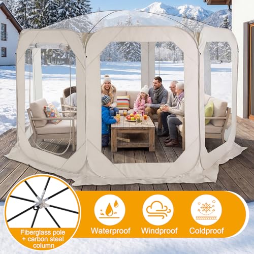Carpa Globo Jardín Portátil para 6 Personas miniatura 3