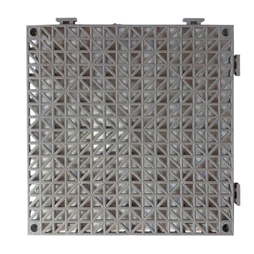 お風呂マット 浴室内マット バスマット 防カビ 風呂用すのこ 滑り止めマット 洗い場マット PVC製 転倒防止 速乾 家庭用 グレー 30*30cm*10枚入