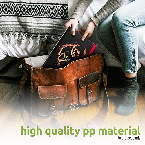 Card Binder, Card Book Holder For Trading Cards, Durable Plastic Card Storage Book, Sports Cards Collectors Gifts (Black), Cb-01 #TOP2