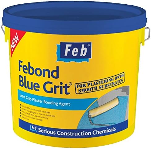 Febond Blue Grit, Extra Grip Plaster Bonding Agent, 10 Litre