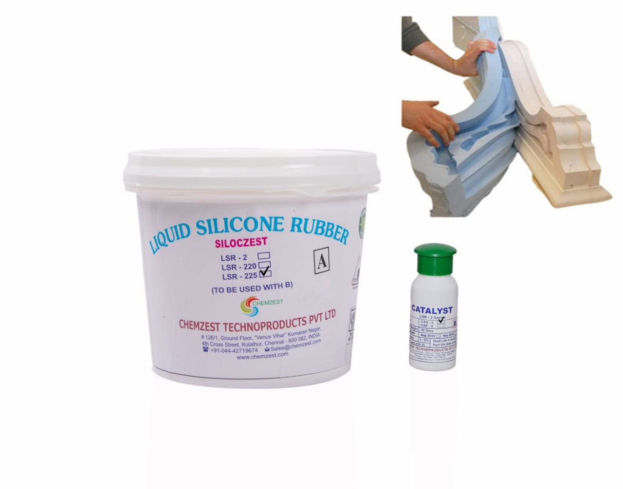 SILOCZEST LSR225 Liquid Silicone Rubber for Artificial Stone, Wood Mold Making Applications (LSR225 SLOW-500GM) (B0BG7VNSF7) Amazon Price History, Amazon Price Tracker