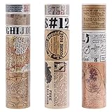 20 pcs Washi tape, Lychii tape decorativo coprente per lavoretti di fai da te, diari, biglietti, schizzi (Basis)