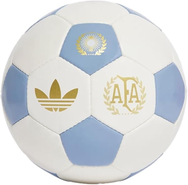 adidas Argentina 50 Years Soccer Ball - Commemorative Edition Size 5 Soccer Ball Hand-Stitched with Special Heritage-Inspired Badge, Inflation Required