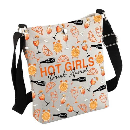 MNIGIU Funny Aperol Spritz Gift Aperol Crossbody Bag Aperol Lover Gift Aperol Themed Gift Cocktail Party Gift