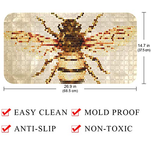 Tapis de bain carrelage Bennigiry pour douche sécurisée - 5