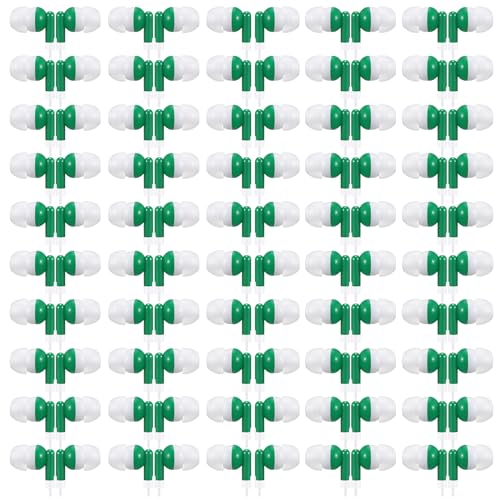 Image of 50 Pack Earbuds Wired Bulk for Classroom 3.5mm Jack, Green
