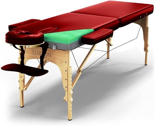 Miniatura 13 de Luxton Home Mesa de masaje de espuma de alta calidad, portátil, plegable, altura ajustable, 72 pulgadas de largo y 27 pulgadas de ancho, mesa de