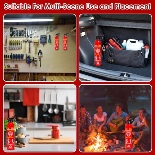 Portable 8-in-1 Water Based Fire Extinguisher for Home Car 2 Pack 21oz Each - image 4