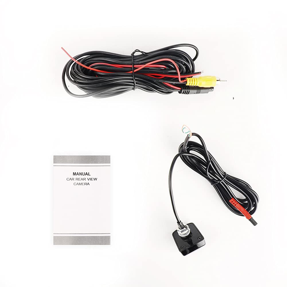Telecamera retromarcia per auto, obiettivo fisheye HD 170 gradi Starlight visione notturna per camioncini, SUV, camper, furgoni (nero)