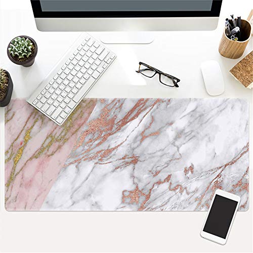Tapis de souris grand format marbre 900x400x3mm sous-main bureau d'ordinateur pc