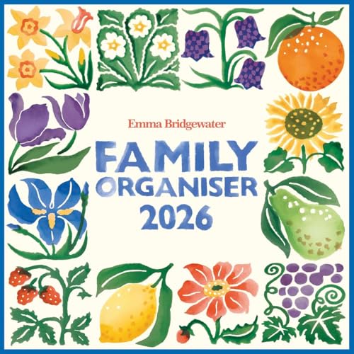 Carousel Worldwide Emma Bridgewater Fruit and Flowers Tiles 2026 Wall Planner