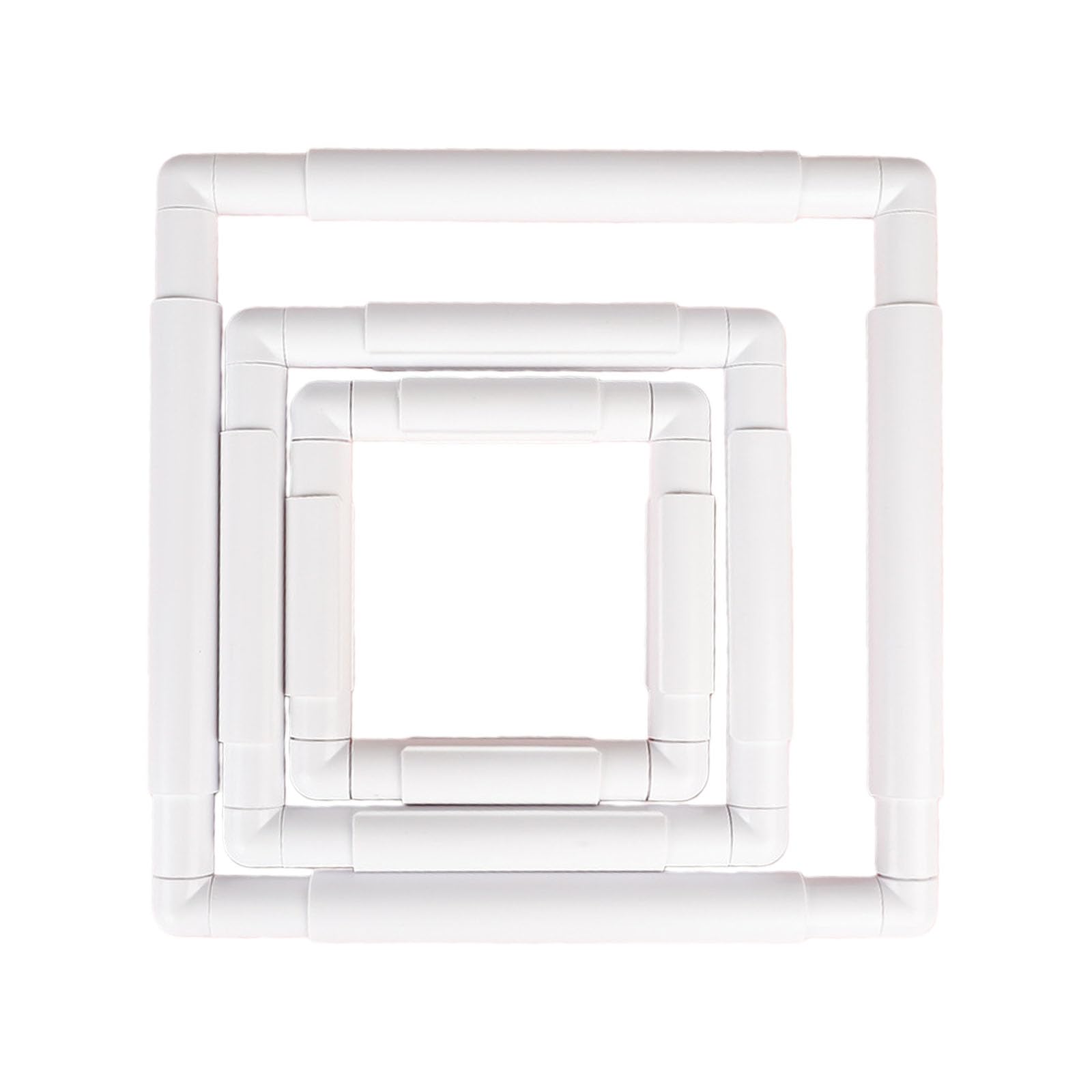 of 3 Professional Embroidery Frame Including Square Shape for Artists Hobbyists in Needlework Creation Crosses Stitching Frame