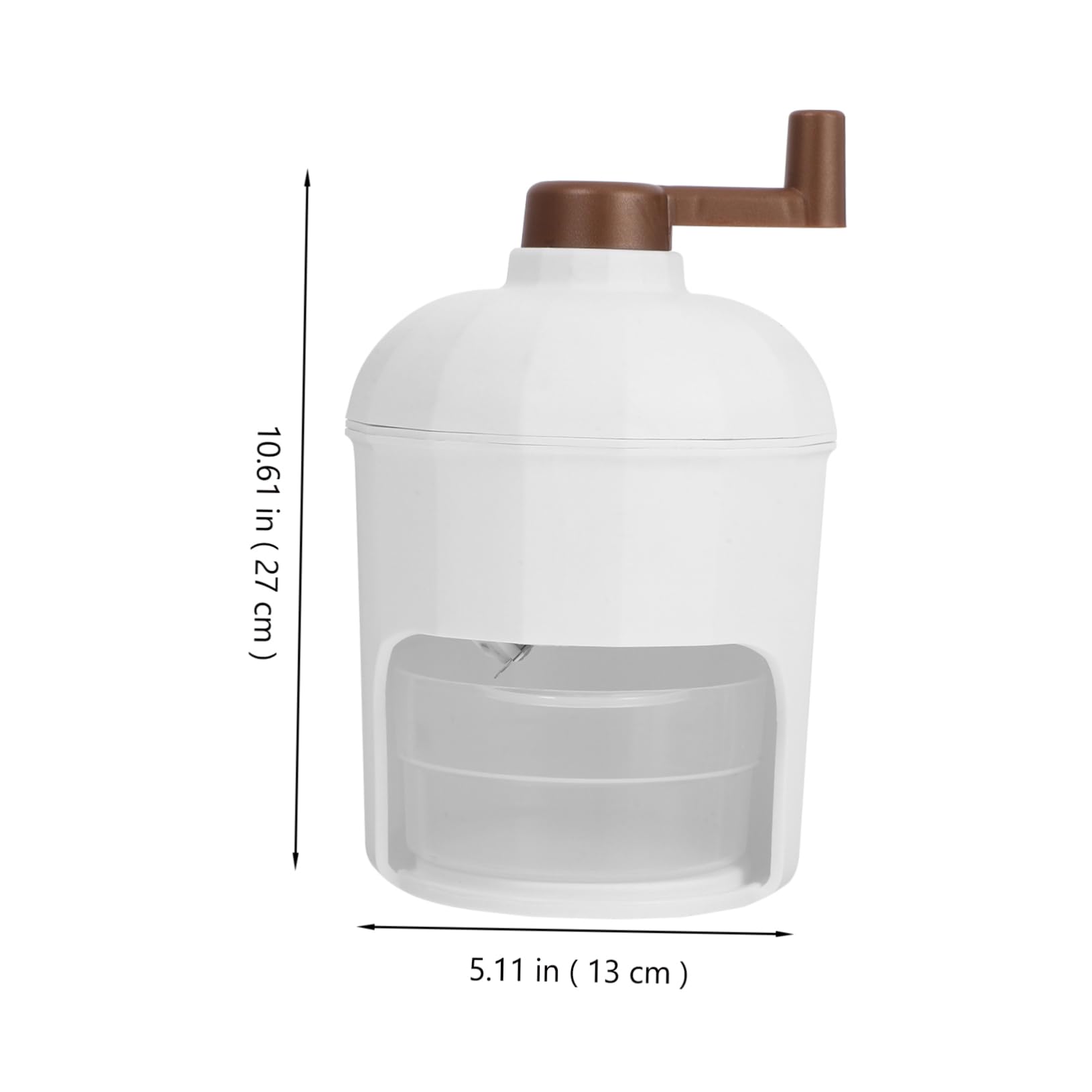 Garneck Manual Ice Shaver Machine for Home Handheld Ice Crusher Maker Cup Lightweight Portable for Camping Parties