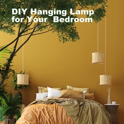 plug in light socket - 16ft pendant light cord kit e26e27 light socket hanging lantern lamp cord with onoff switchsocket rings 2 pack white