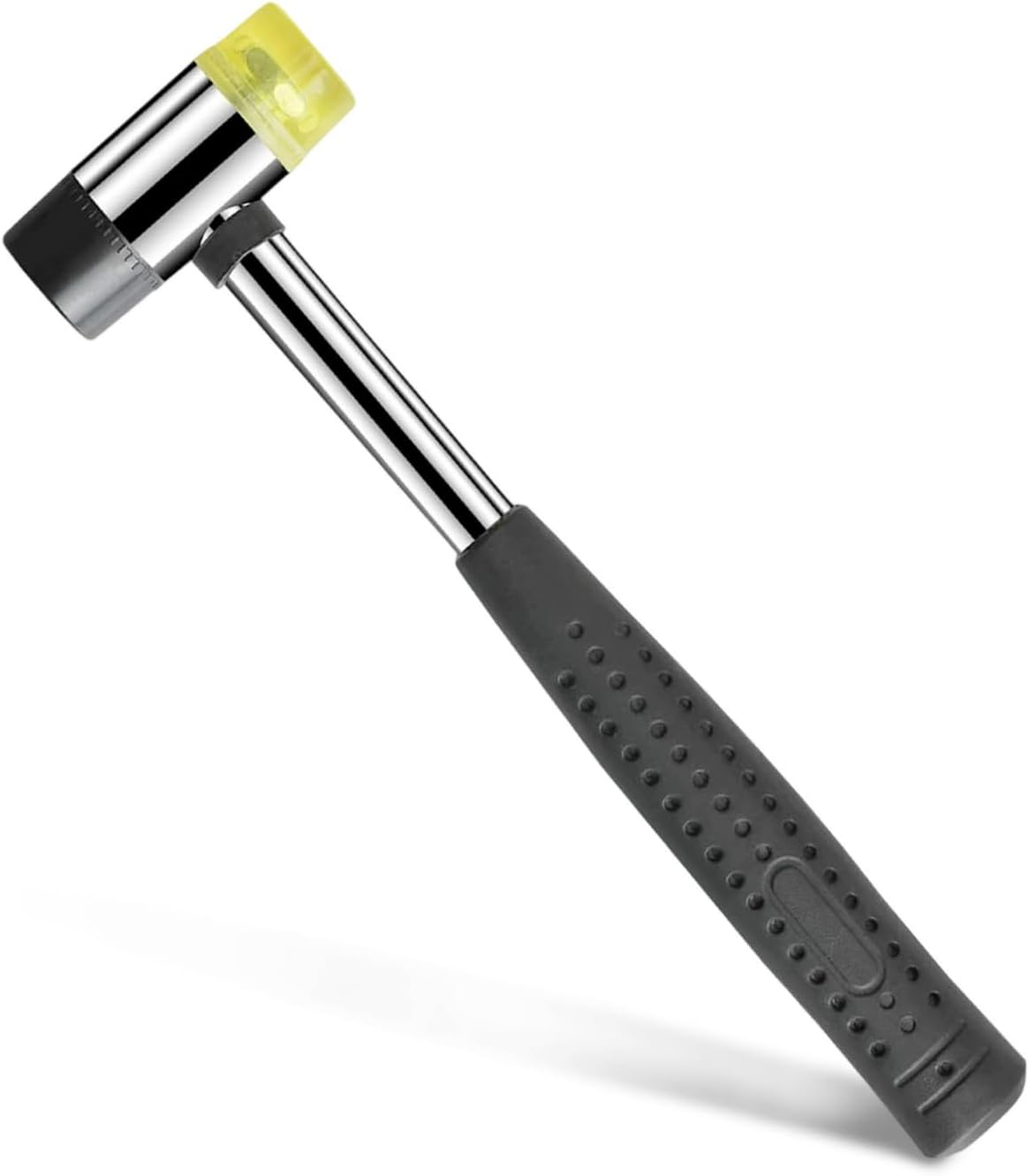 25mm Dual Head Nylon Rubber Hammer Jewelers Metal Mallet,Multipurpose, Doublesided & Lightweight Mallet Soft Hammer for Home Decoration Installation Hand Tool