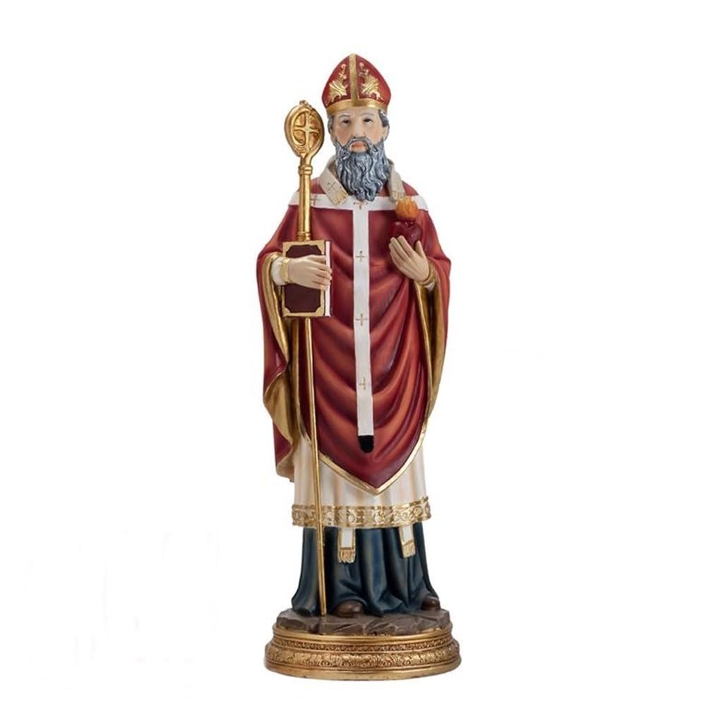 San Agustín figura 30 cm. resina peana doctor de la iglesia