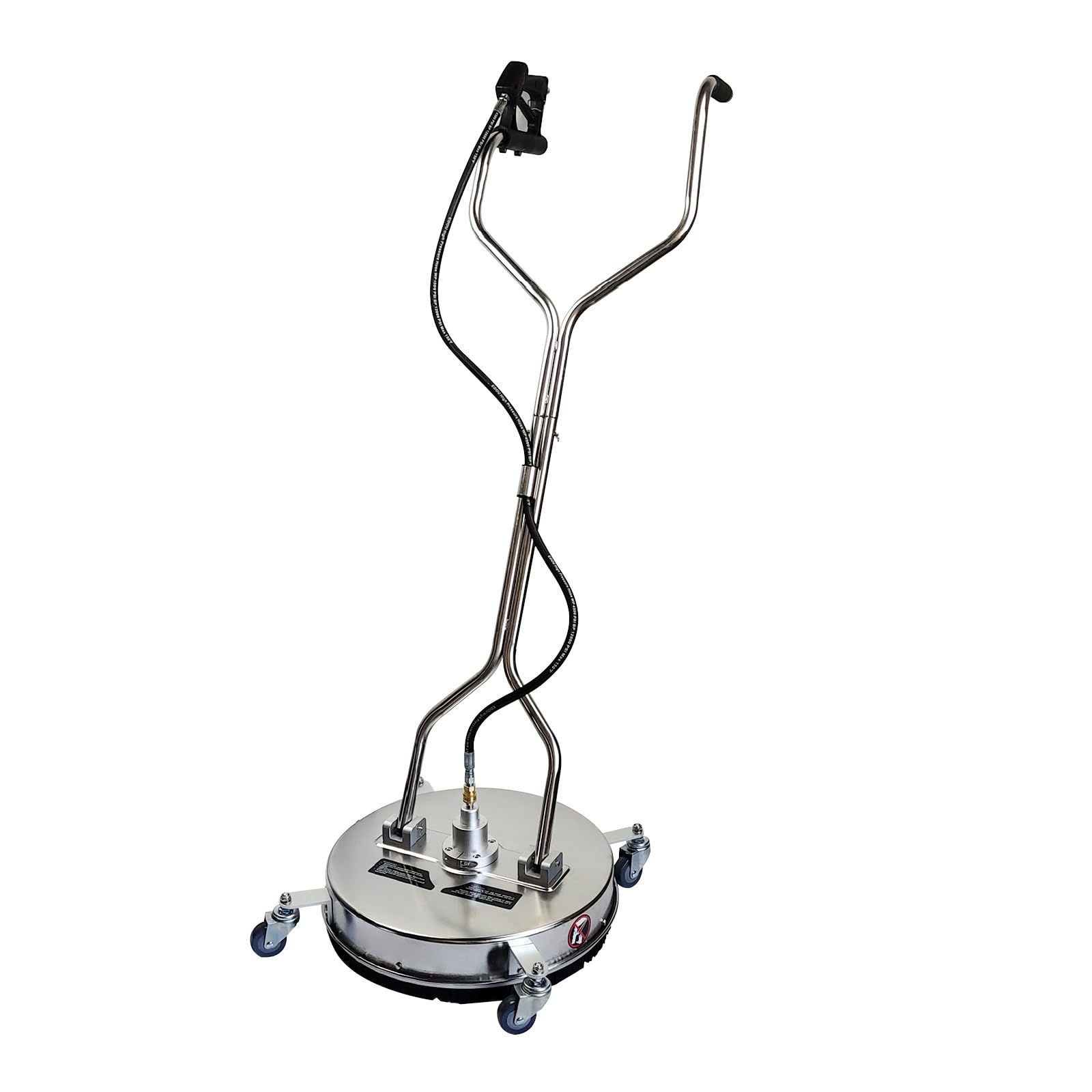Pulitore ad alta pressione professionale per pavimenti Pulitore per superfici mobile max. 4500PSI Pulitore per terrazze con 4 ruote e 2 ugelli spray, pulitore per superfici per terrazze