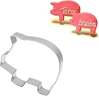 Vista 7 de HEMOTON Cortadores de galletas con forma de cerdo, 5 piezas, acero inoxidable, fácil de limpiar, herramientas para hornear para bricolaje