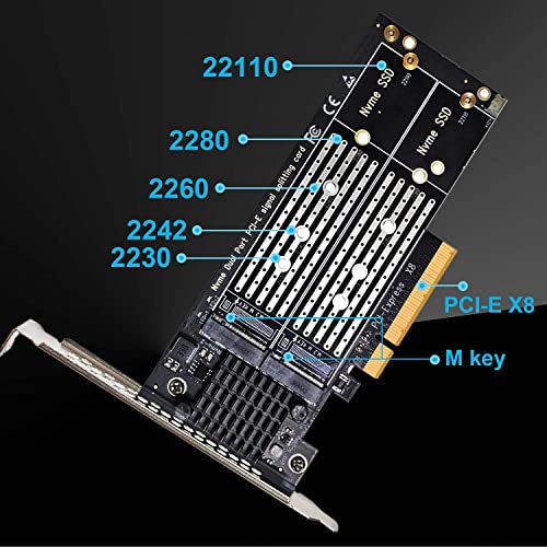 Glotrends Dual M.2 Pcie Nvme Adapter Without Pcie Splitter Function (Pcie Bifurcation Motherboard Is Required), Support M.2 Pcie 4.0/3.0 Ssd Soft Raid Setup In Windows/Linux (Pa21) #TOP7